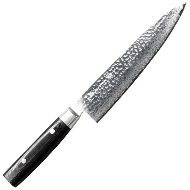 Yaxell Zen Koksmes 20 cm – 37 Lagen Damaststaal – Canvas-Micarta Heft