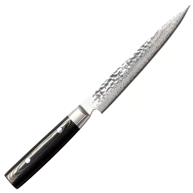 Yaxell Zen Vleesmes 18 cm – 37 Lagen Damaststaal – Canvas-Micarta Heft
