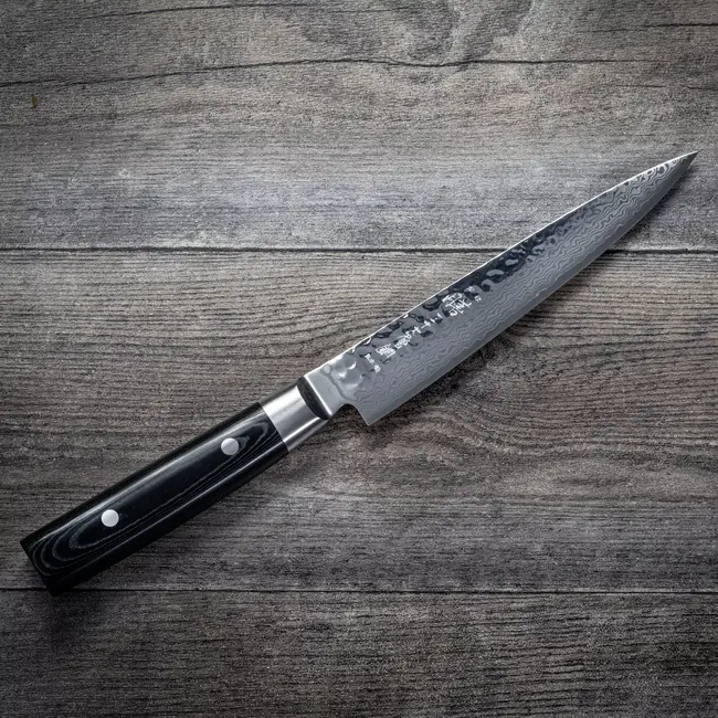 Yaxell Zen Vleesmes 18 cm – 37 Lagen Damaststaal – Canvas-Micarta Heft