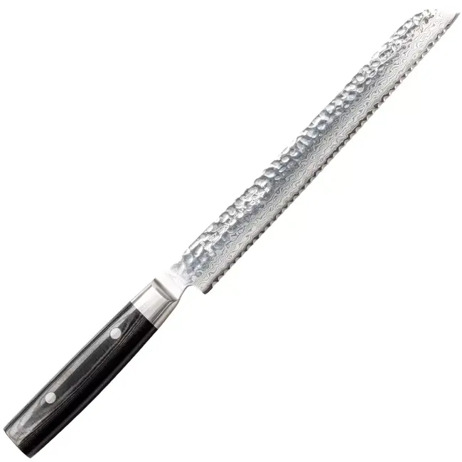 Yaxell Zen Broodmes 23 cm – 37 Lagen Damaststaal – Canvas-Micarta Heft