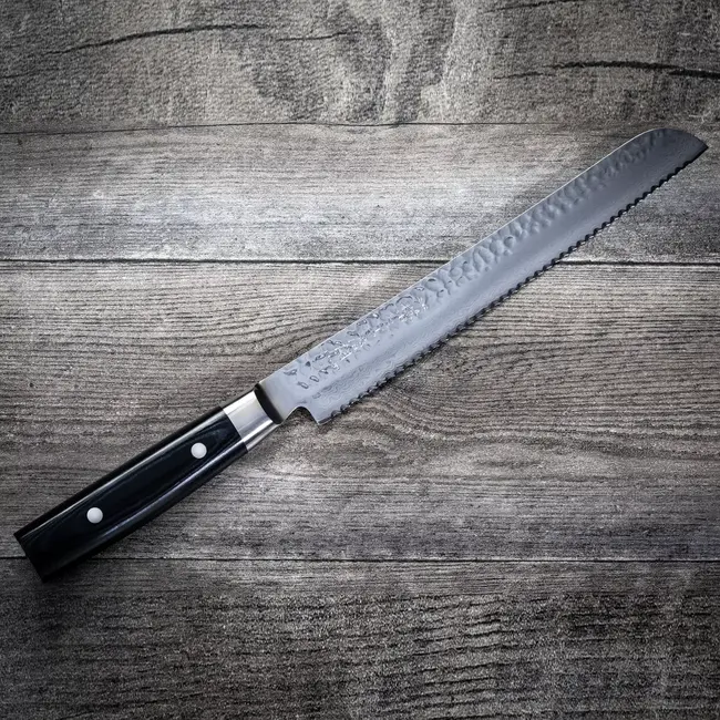 Yaxell Zen Broodmes 23 cm – 37 Lagen Damaststaal – Canvas-Micarta Heft