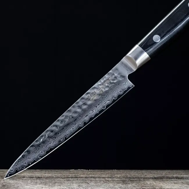 Yaxell Zen Vleesmes 15 cm – 37 Lagen Damaststaal – Canvas-Micarta Heft