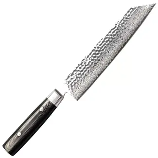 Yaxell Zen Kiritsuke Koksmes 20 cm – 37 Lagen Damaststaal – Canvas-Micarta Heft