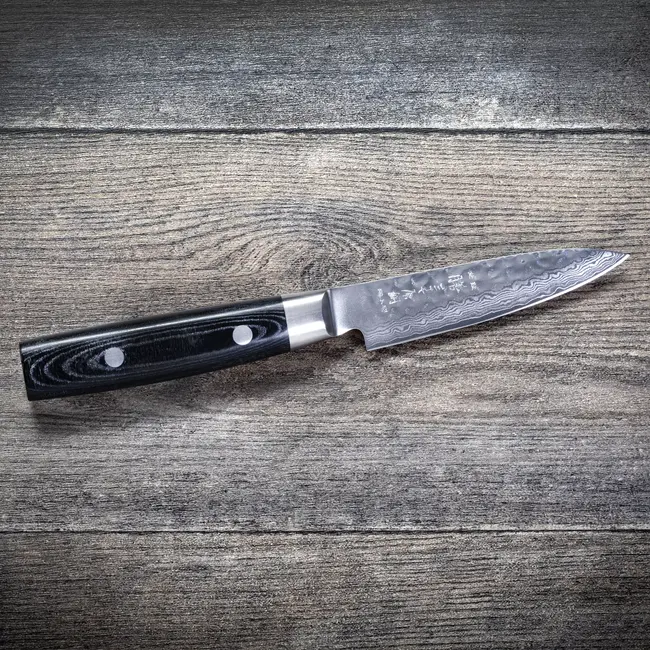 Yaxell Zen Officemes 10 cm – 37 Lagen Damaststaal – Canvas-Micarta Heft