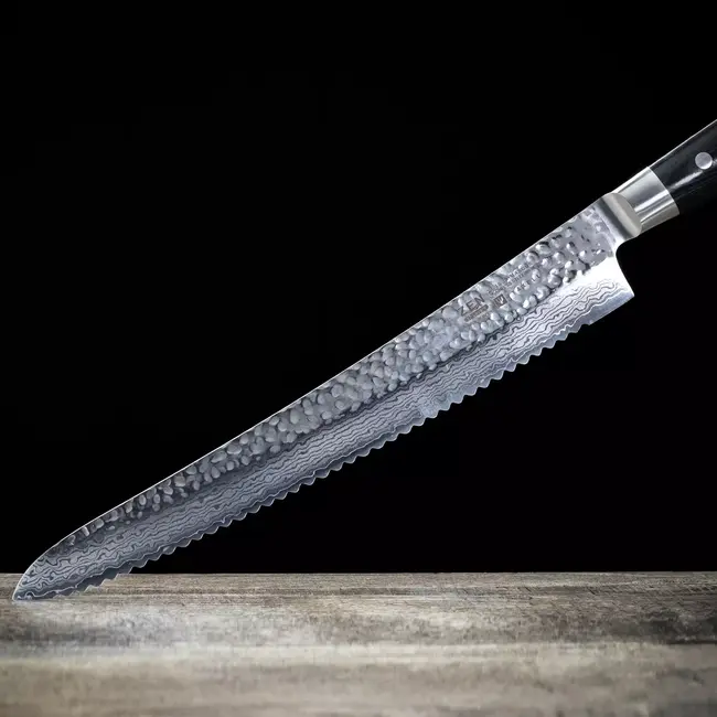 Yaxell Zen Broodmes 27 cm – 37 Lagen Damaststaal – Canvas-Micarta Heft