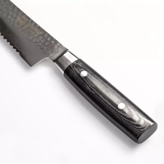 Yaxell Zen Broodmes 27 cm – 37 Lagen Damaststaal – Canvas-Micarta Heft