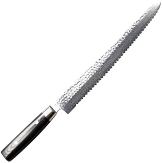 Yaxell Zen Broodmes 27 cm – 37 Lagen Damaststaal – Canvas-Micarta Heft