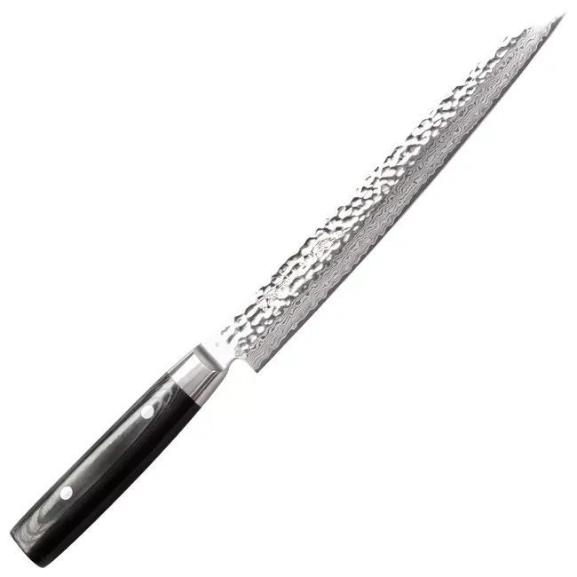 Yaxell Zen Fileermes / Sushimes 23 cm – 37 Lagen Damaststaal – Canvas-Micarta Heft