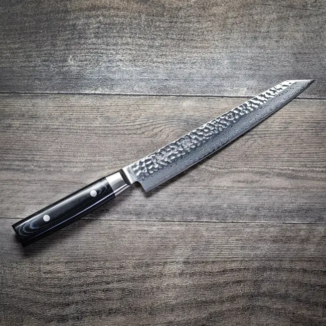 Yaxell Zen Fileermes / Sushimes 23 cm – 37 Lagen Damaststaal – Canvas-Micarta Heft