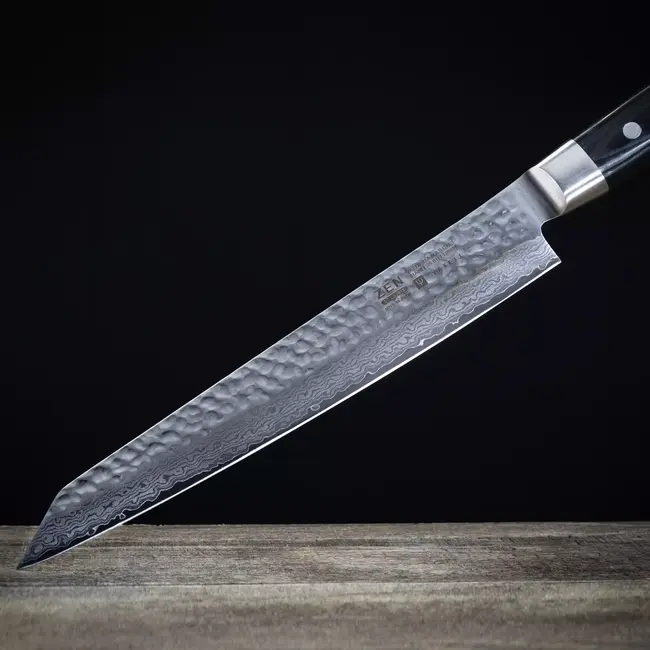 Yaxell Zen Fileermes / Sushimes 23 cm – 37 Lagen Damaststaal – Canvas-Micarta Heft