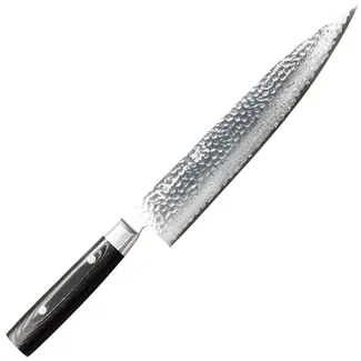 Yaxell Zen Koksmes 24 cm – 37 Lagen Damaststaal – Canvas-Micarta Heft