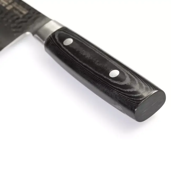 Yaxell Zen Nakiri Koksmes 16,5 cm – 37 Lagen Damaststaal – Canvas-Micarta Heft