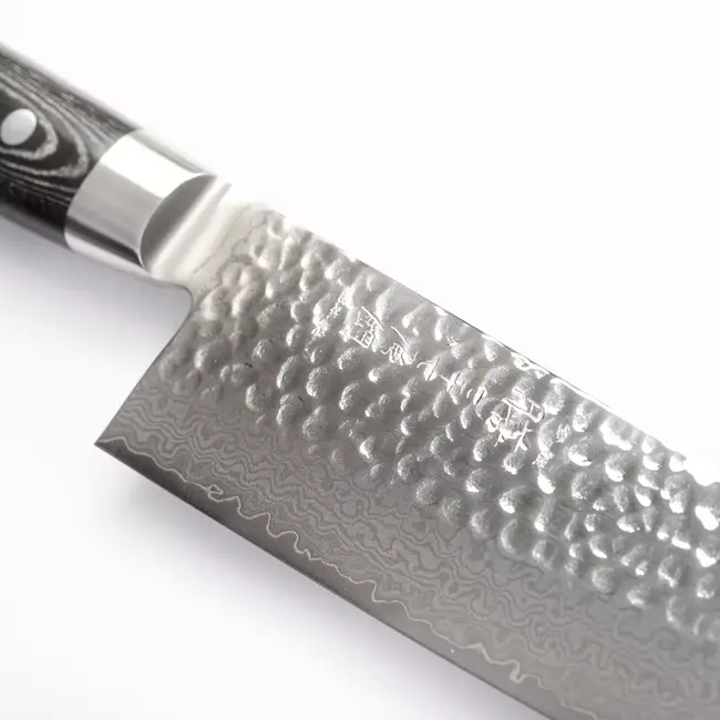 Yaxell Zen Messenset – 6-delig – Beukenhouten Messenblok met 5 Messen – 37 Lagen Damaststaal – Canvas-Micarta Heft