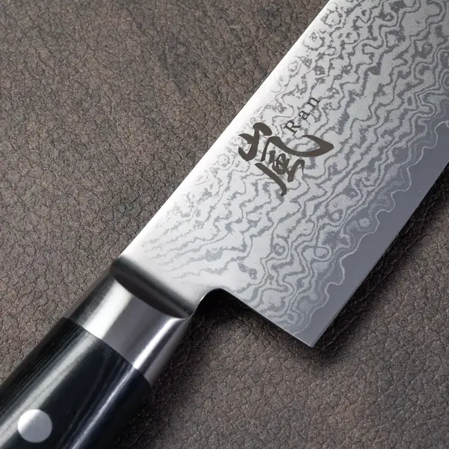 Yaxell Ran Koksmes 20 cm – 69 Lagen Damaststaal – VG10 Staal – 61 HRC – Canvas-Micarta Heft