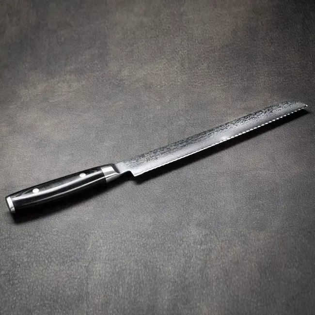 Yaxell Ran Broodmes 23 cm – 69 Lagen Damaststaal – VG10 Staal – 61 HRC – Canvas-Micarta Heft