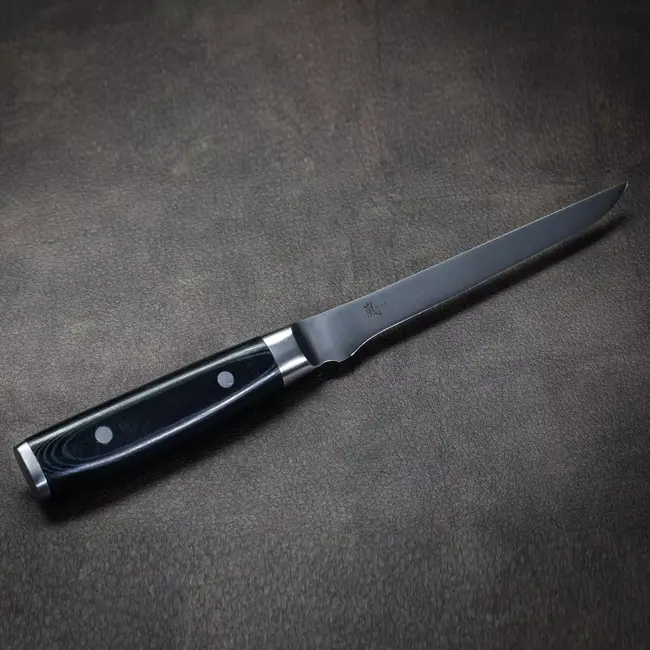 Yaxell Ran Fileermes 18 cm – 69 Lagen Damaststaal – VG10 Staal – 61 HRC – Canvas-Micarta Heft