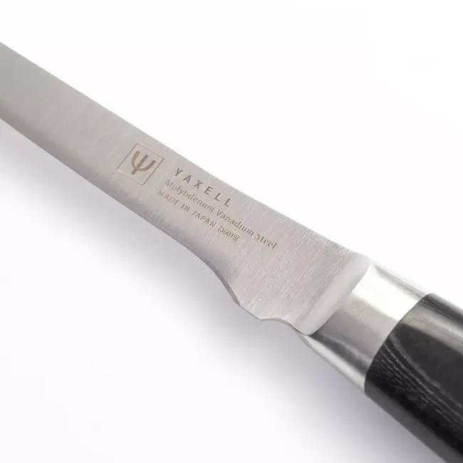 Yaxell Ran Fileermes 18 cm – 69 Lagen Damaststaal – VG10 Staal – 61 HRC – Canvas-Micarta Heft