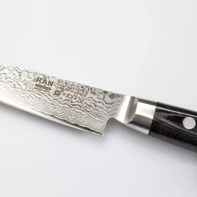 Yaxell Ran Vleesmes 15 cm – 69 Lagen Damaststaal – VG10 Staal – 61 HRC – Canvas-Micarta Heft