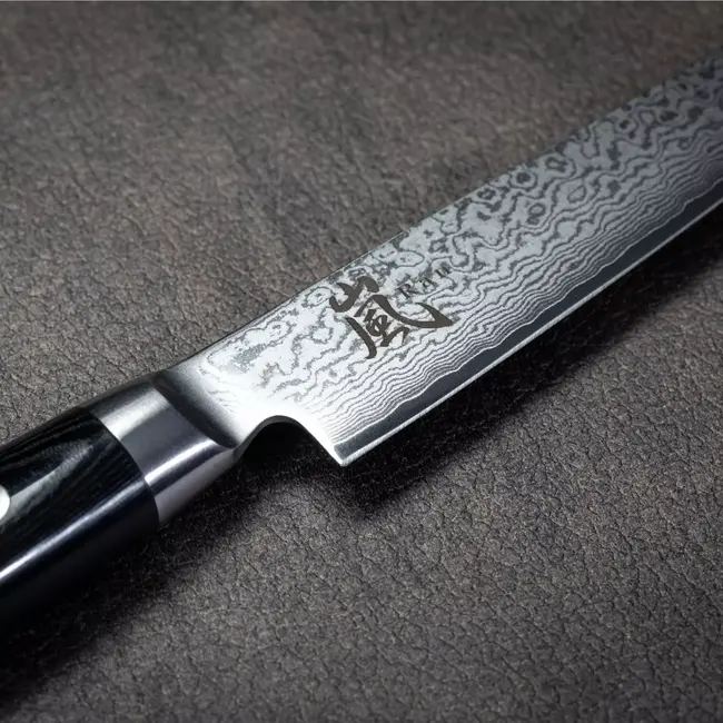 Yaxell Ran Vleesmes 15 cm – 69 Lagen Damaststaal – VG10 Staal – 61 HRC – Canvas-Micarta Heft