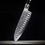 Yaxell Ran Santoku Koksmes 16,5cm met Kuiltjes – 69 Lagen Damaststaal – VG10 Staal – 61 HRC – Canvas-Micarta Heft