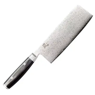 Yaxell Ran Chinees Koksmes 18 cm – 69 Lagen Damaststaal – VG10 Staal – 61 HRC – Canvas-Micarta Heft