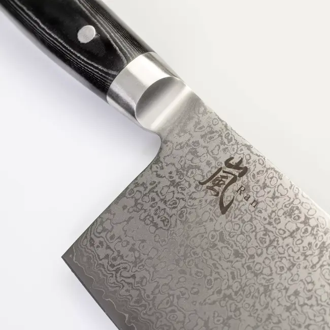 Yaxell Ran Chinees Koksmes 18 cm – 69 Lagen Damaststaal – VG10 Staal – 61 HRC – Canvas-Micarta Heft