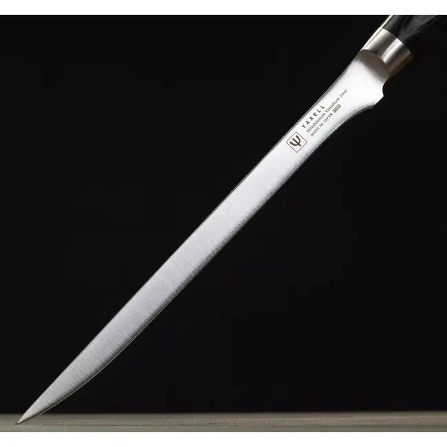 Yaxell Ran Fileermes 23 cm – Flexibel – VG10 Staal – 61 HRC – Canvas-Micarta Heft