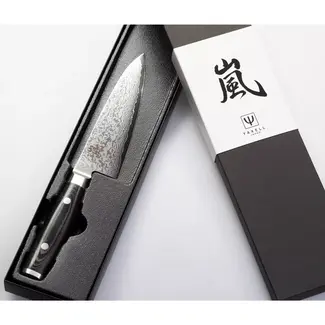 Yaxell Ran Koksmes 15,5 cm – 69 Lagen Damaststaal – VG10 Staal – 61 HRC – Canvas-Micarta Heft