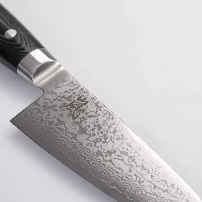 Yaxell Ran Koksmes 15,5 cm – 69 Lagen Damaststaal – VG10 Staal – 61 HRC – Canvas-Micarta Heft