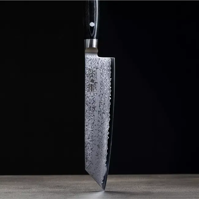 Yaxell Ran Kiritsuke 20 cm – 69 Lagen Damaststaal – VG10 Staal – 61 HRC – Canvas-Micarta Heft