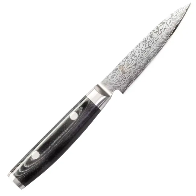 Yaxell Ran Schilmes 10 cm – 69 Lagen Damaststaal – VG10 Staal – 61 HRC – Canvas-Micarta Heft