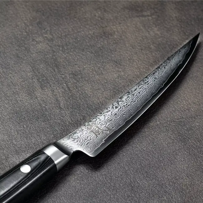 Yaxell Ran Uitbeenmes 15 cm – 69 Lagen Damaststaal – VG10 Staal – 61 HRC – Canvas-Micarta Heft