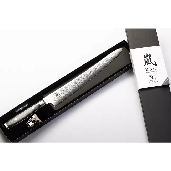 Yaxell Ran Broodmes 27 cm – 69 Lagen Damaststaal – VG10 Staal – 61 HRC – Canvas-Micarta Heft