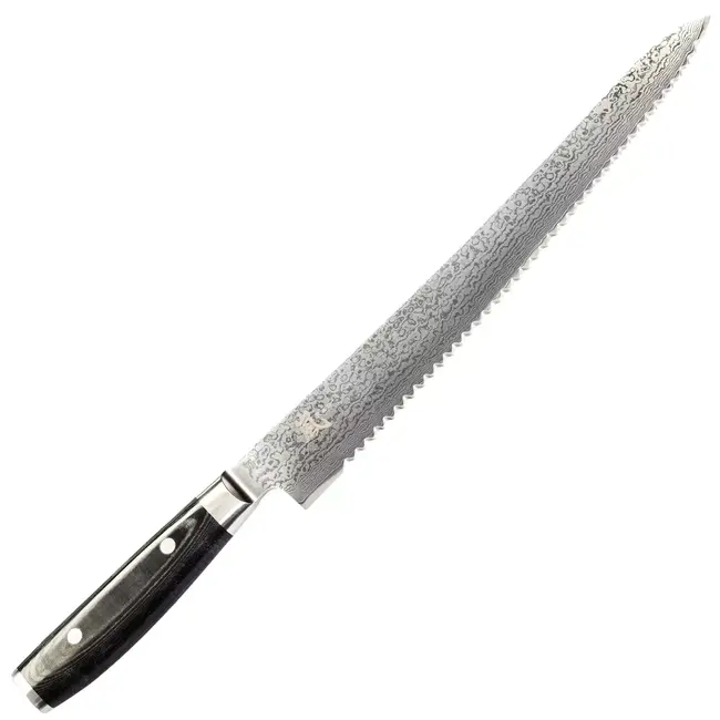 Yaxell Ran Broodmes 27 cm – 69 Lagen Damaststaal – VG10 Staal – 61 HRC – Canvas-Micarta Heft