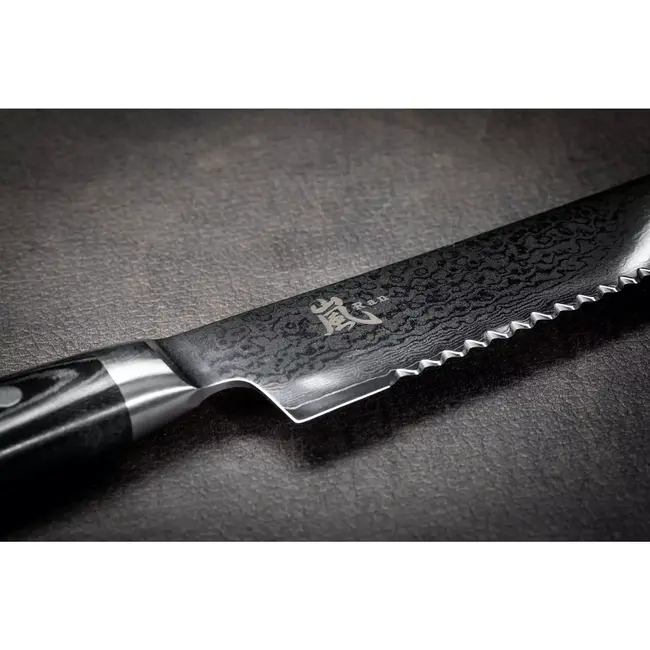 Yaxell Ran Broodmes 27 cm – 69 Lagen Damaststaal – VG10 Staal – 61 HRC – Canvas-Micarta Heft