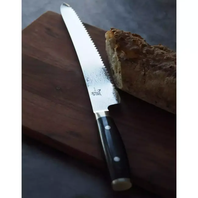 Yaxell Ran Broodmes 27 cm – 69 Lagen Damaststaal – VG10 Staal – 61 HRC – Canvas-Micarta Heft