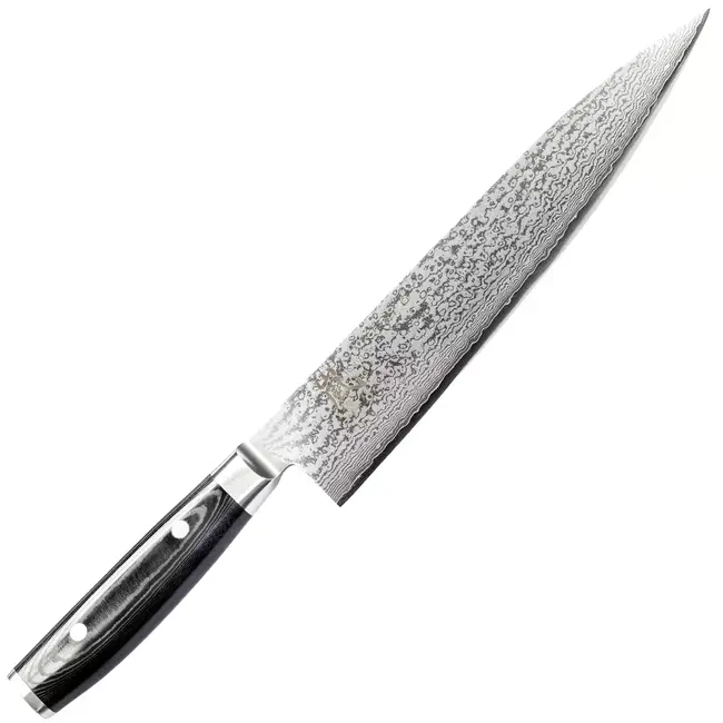 Yaxell Ran Koksmes 24 cm – 69 Lagen Damaststaal – VG10 Staal – 61 HRC – Canvas-Micarta Heft