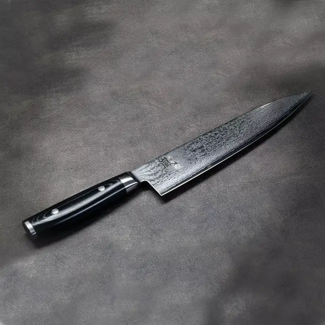 Yaxell Ran Koksmes 24 cm – 69 Lagen Damaststaal – VG10 Staal – 61 HRC – Canvas-Micarta Heft