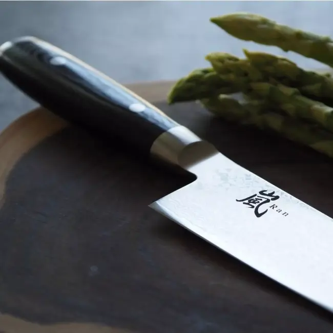 Yaxell Ran Koksmes 24 cm – 69 Lagen Damaststaal – VG10 Staal – 61 HRC – Canvas-Micarta Heft