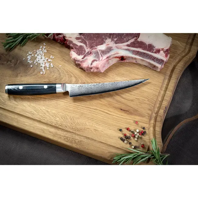 Yaxell Ran Steakmessenset – 2-delig – Giftset – 69 Lagen Damaststaal – VG10 Staal – 61 HRC – Canvas-Micarta Heft