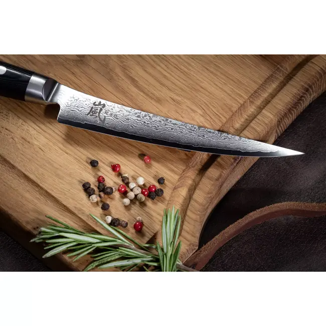 Yaxell Ran Steakmessenset – 2-delig – Giftset – 69 Lagen Damaststaal – VG10 Staal – 61 HRC – Canvas-Micarta Heft