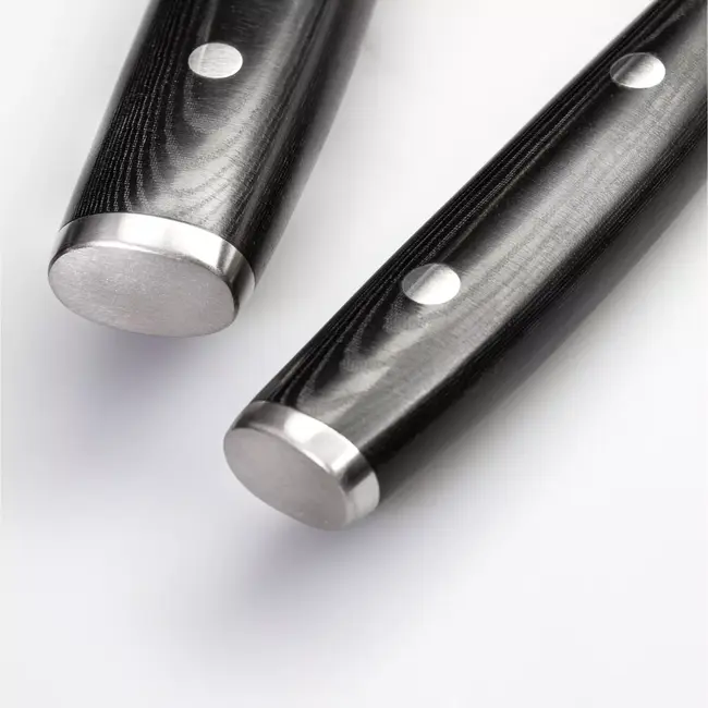 Yaxell Ran Messenset – Giftset – 2-delig – Koksmes 20 cm & Universeelmes 12 cm – 69 Lagen Damaststaal – VG10 Staal – 61 HRC – Canvas-Micarta Heft