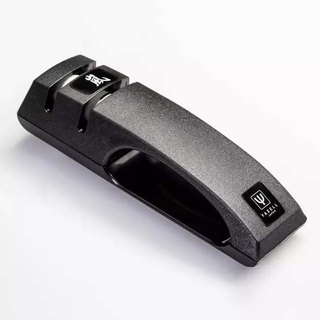 Yaxell Ran Messenset – Giftset – 3-delig – Messenlijper met Santoku Mes 16,5 cm en Universeelmes 12 cm - 69 Lagen Damaststaal – VG10 Staal – 61 HRC – Canvas-Micarta Heft