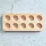 HOCHO Beukenhouten eierhouder voor 10 eieren 235x100x20 mm