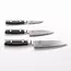 Yaxell Ran Messenset – Giftset – 3-delig – Santoku Mes 16,5 cm, Santoku Mes 12,5 cm en Schilmes 8 cm - 69 Lagen Damaststaal – VG10 Staal – 61 HRC – Canvas-Micarta Heft