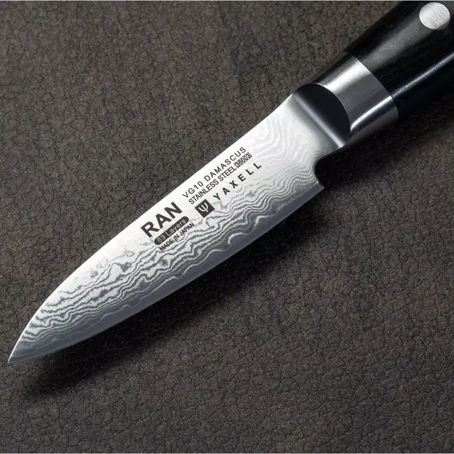 Yaxell Ran Messenset – Giftset – 2-delig – Koksmes 20 cm & Schilmes 8 cm – 69 Lagen Damaststaal – VG10 Staal – 61 HRC – Canvas-Micarta Heft