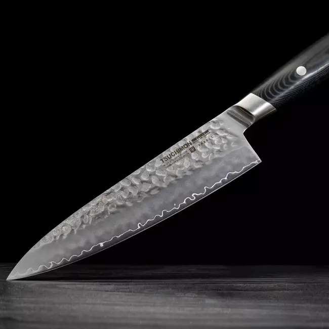 Yaxell Tsuchimon Koksmes 20 cm – VG10 Staal – Gehamerd Lemmet – Micarta Heft