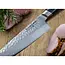 Yaxell Tsuchimon Koksmes 20 cm – VG10 Staal – Gehamerd Lemmet – Micarta Heft