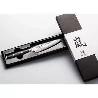 Yaxell Tsuchimon Universeelmes 12 cm – VG10 Staal – Gehamerd Lemmet – Micarta Heft