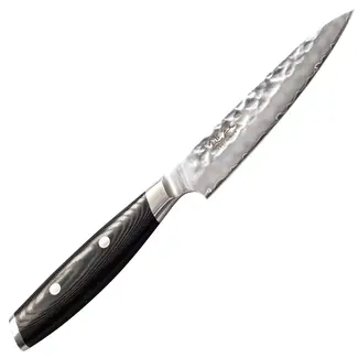Yaxell Tsuchimon Universeelmes 12 cm – VG10 Staal – Gehamerd Lemmet – Micarta Heft